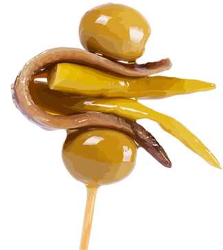 Gilda, el pintxo icono de la gastronomía donostiarra, mejor con aceitunas manzanilla IGP. 2 Gilda, el pintxo icono de la gastronomía donostiarra, mejor con aceitunas manzanilla IGP. 1